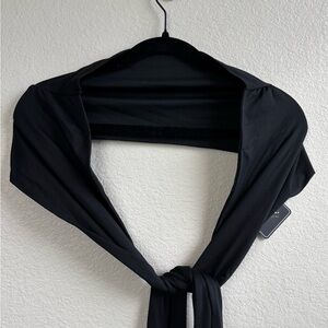 Zaful Classic Black Wrap Top